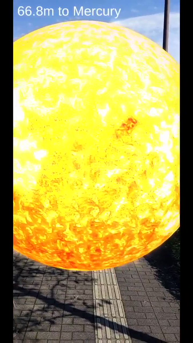 惑星の大きさと距離を 歩いて 実感できるarアプリ開発中 面白い やってみたい と注目集まる 1 2 ページ ねとらぼ