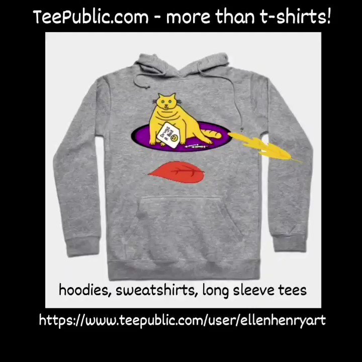 https://t.co/kE6u2Bqmsm - more than t-shirts!
Stay warm this fall with hoodies, sweatshirts and long sleeve tees. 🎃❄🌬☃️
https://t.co/dwZO3QycFw
#ellenhenryart #TeePublic #ChristmasCountdown #digitalart #hoodies #sweatshirts #cat #drugsarebad #cute #antidrug #caturday https://t.co/qAou3SeWNr