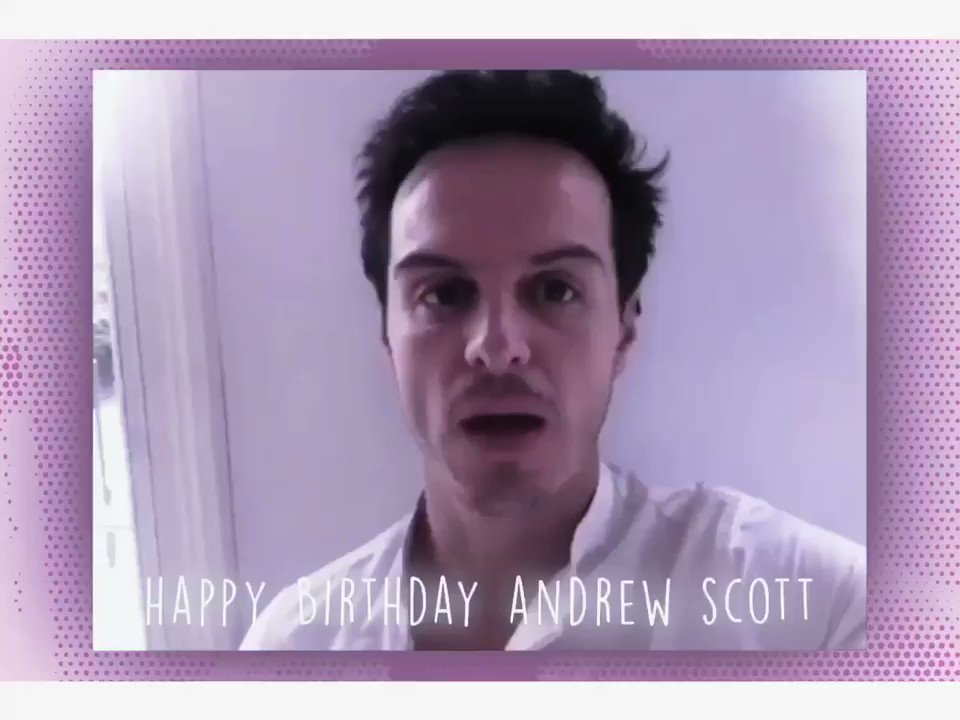 Happy birthday Andrew Scott!! Thank you for bringing so much happiness to people around the world! <3 