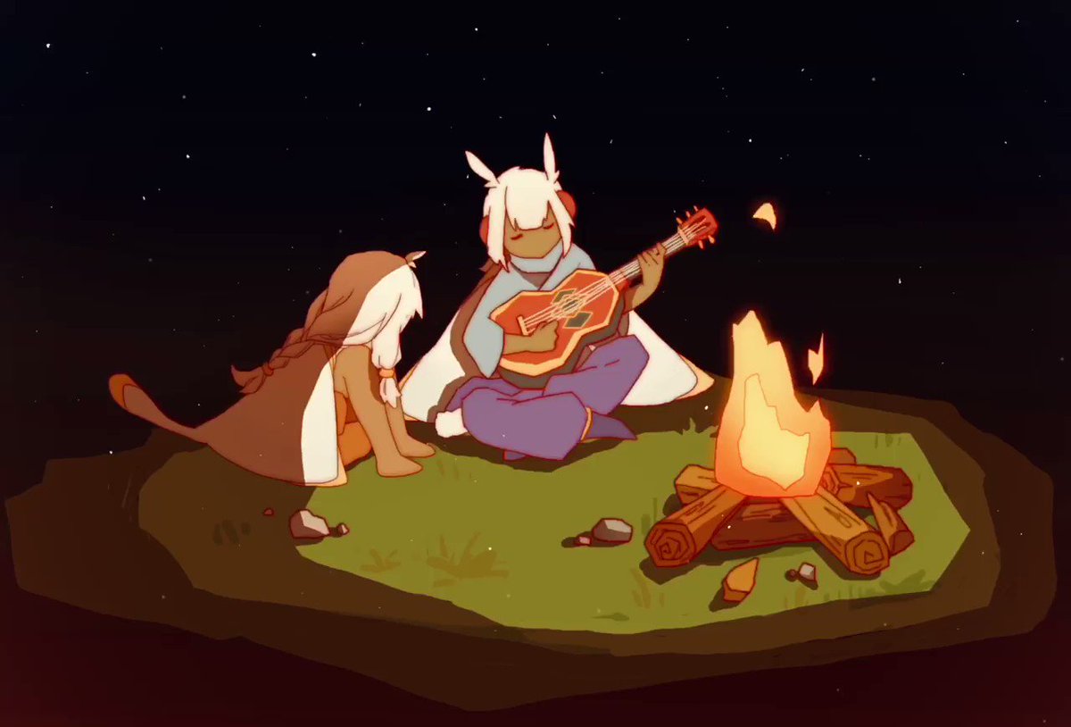 キズナフィールド　シークレット　ヤイバイラスト May I be your only audience every night? 🌙 #thatskygame #sky星を