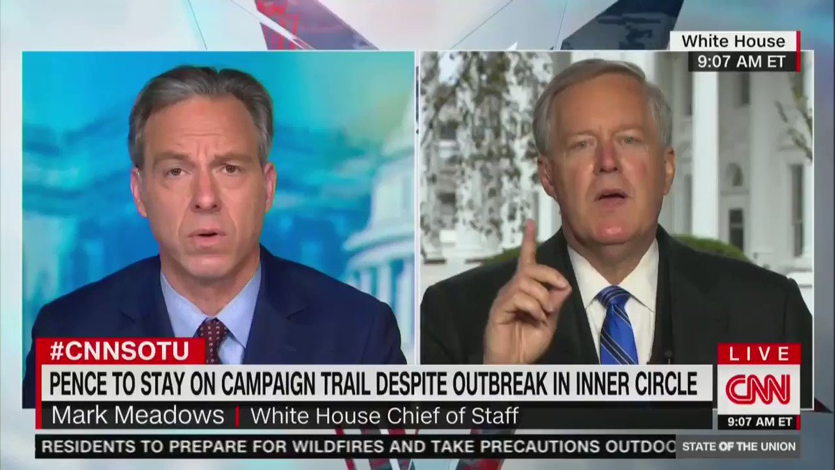 MEADOWS: We're not going to control the pandemic
TAPPER: Why not?
M: Because it's a contagious virus
T: Why not make efforts to contain it?
M: What we need to do is make sure we have the proper mitigation factors to make sure people don't die https://t.co/0DYgk4rB3T