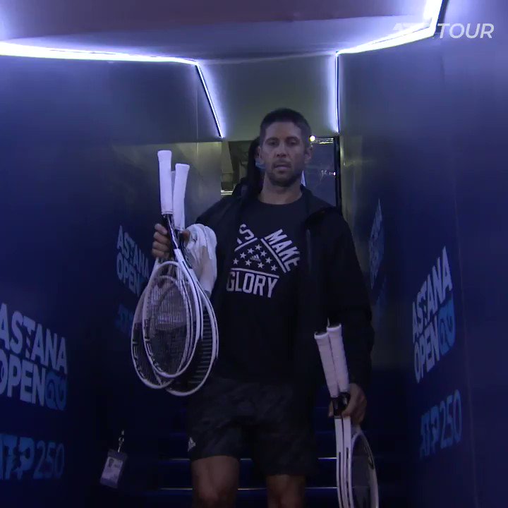 Waving to the second round like π
πͺπΈ @FerVerdasco battles past Duckworth 6-4, 7-6(5) at the @AstanaOpen. https://t.co/o6E1dqumXx