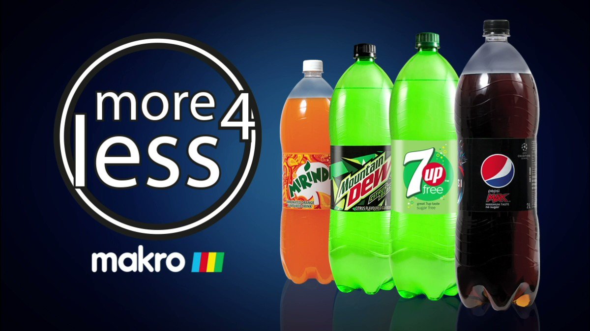 Who said less is more? Get yourself to @Makro_SA where More4Less is better! 👉🏾Buy any 8 x 2L Pepsi cooldrinks for ONLY R100! Now that’s #ImpossibleToIgnore. Cheers!
(Offer includes Pepsi MAX, Mountain Dew, 7Up Free, and Mirinda.) Available for a limited time only. https://t.co/HEXePHPMqu