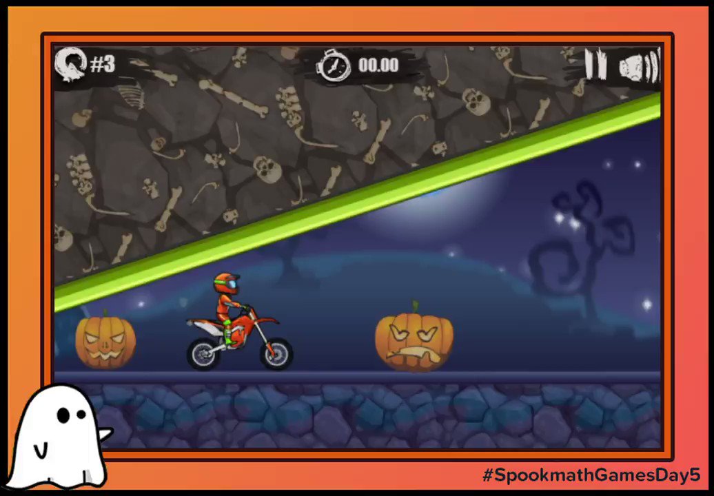 Coolmath Games🪐 on X: Zoom right into Spooky Land for today's challenge!  Complete the third level in 'Moto X3M: Spooky Land' in 29 seconds or less  to be entered. BONUS: Beat the