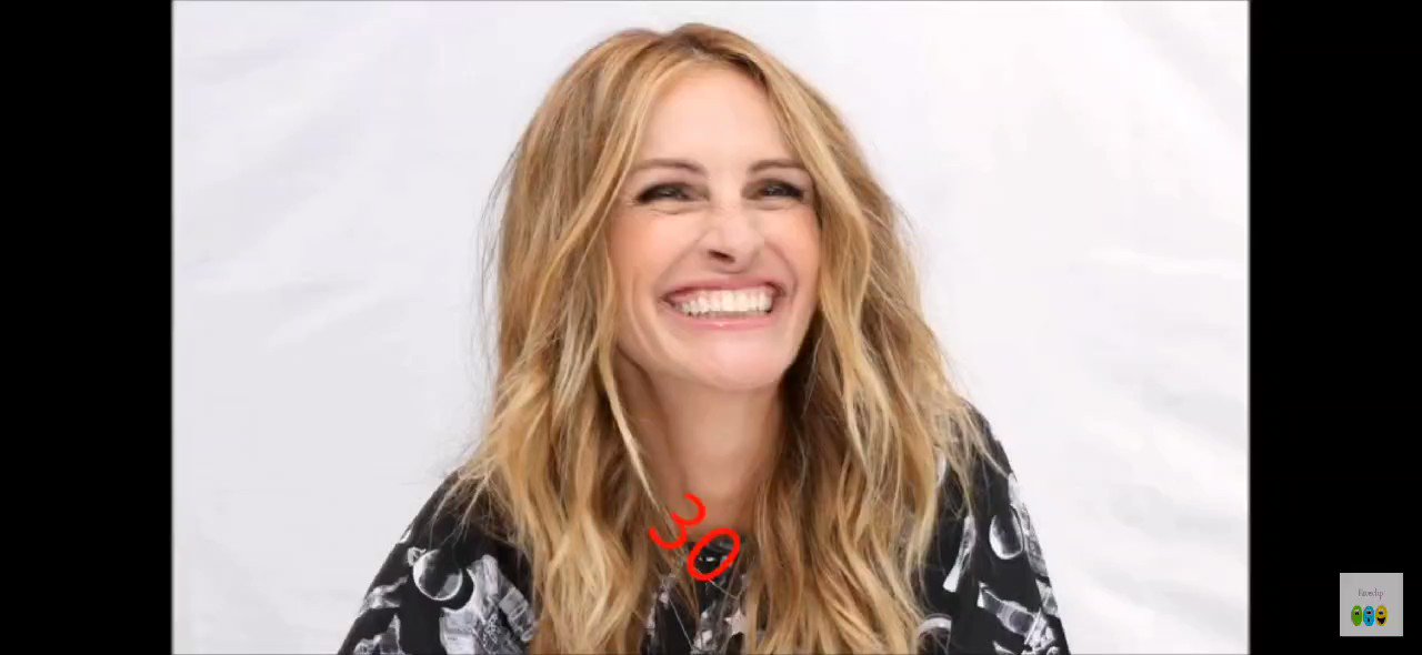 2+ minutes of bliss 
Julia Roberts , compilation of smiles
Happy birthday 