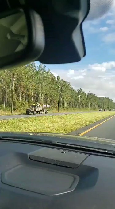 I saw a 15 mile long Trump Train today! I'm guessing they were headed up to Georgia for the rally tonight