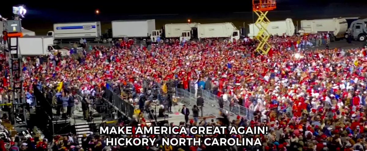 Unbelievable evening in Hickory, North Carolina! Get out and VOTE, let’s WIN, WIN, WIN! Next stop, GEORGIA!
#Election2020 #MAGA🇺🇸🦅
🌐https://t.co/zqgeZML9Hf https://t.co/xWIe5V2Wcc