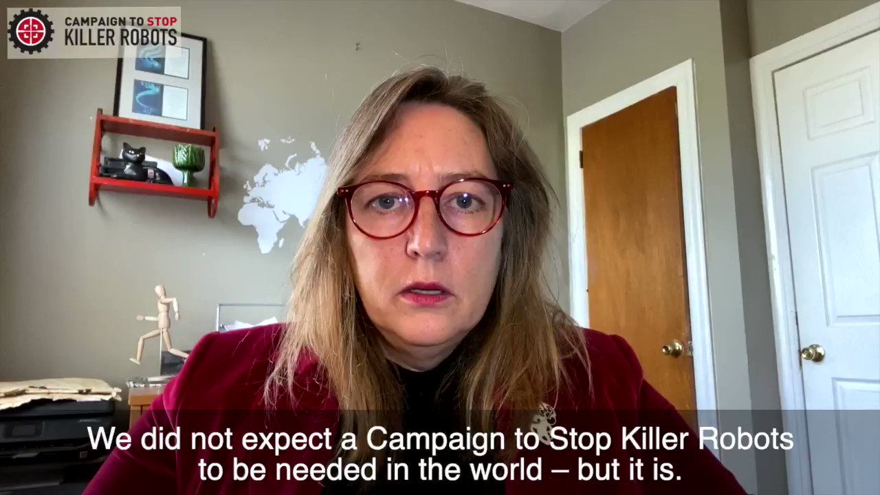 Interaktion konsulent mudder Stop Killer Robots on Twitter: ""We didn't expect a Campaign to Stop Killer  Robots to be needed in the world – but it is." @marywareham delivers our  message to states on what