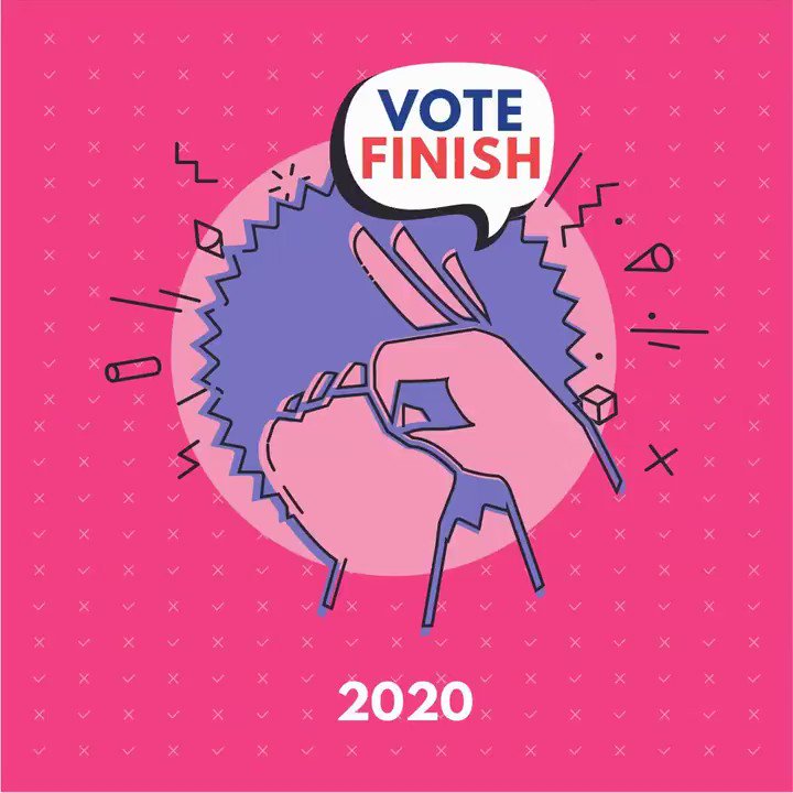 Well, hello there, Election Day! Share this if you VOTE FINISH.🔥
P.S. This was inspired by @chrisunkim's VOTE FINISH sticker!🤩 https://t.co/0vPOEthMaM