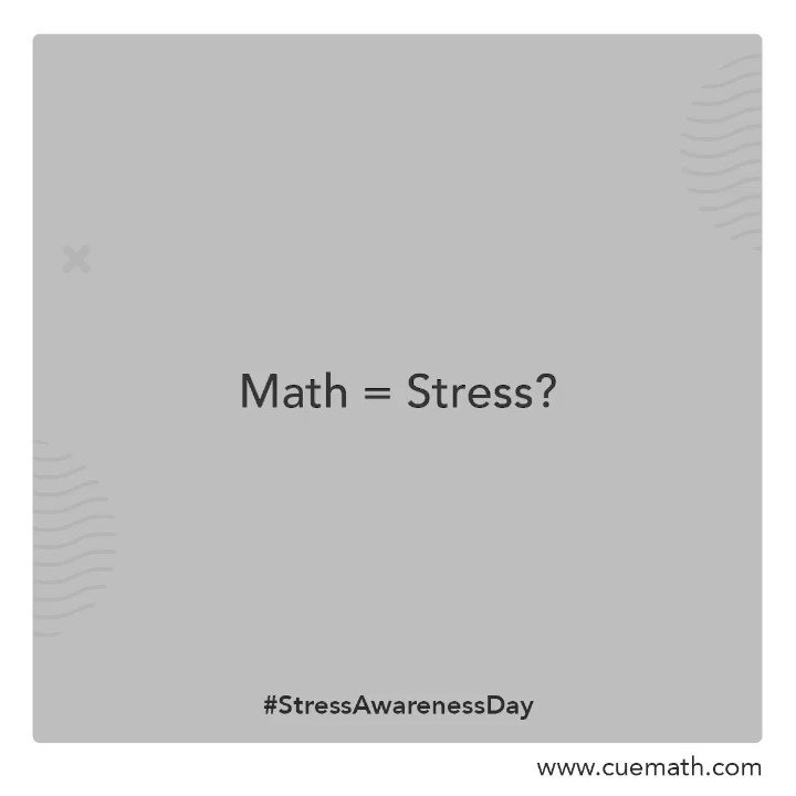 Don't stress about Math, enjoy it! Visualizing problems is fun and interesting with the Cuemath method.
Don't believe us?
Try our free demo class!
.
.
.
.
#stressawarenessday #stressbuster #mathematics #mathturoring #mathtutor #elearning #mathteacher #mathforkids #cuemath https://t.co/jrIilsyqEg