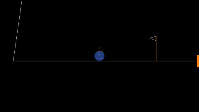 First prototype of my speedrun-die-and-retry-inspired game, the flags are checkpoints and the orange<a href="/tag/gamedev"class="tags"><span>#gamedev</span></a><a href="/tag/indiedev"class="tags"><span>#indiedev</span></a><a href="/tag/indiegame"class="tags"><span>#indiegame</span></a><a href="/tag/indiegamedev"class="tags"><span>#indiegamedev</span></a><a href="/tag/gamedevelopment"class="tags"><span>#gamedevelopment</span></a>