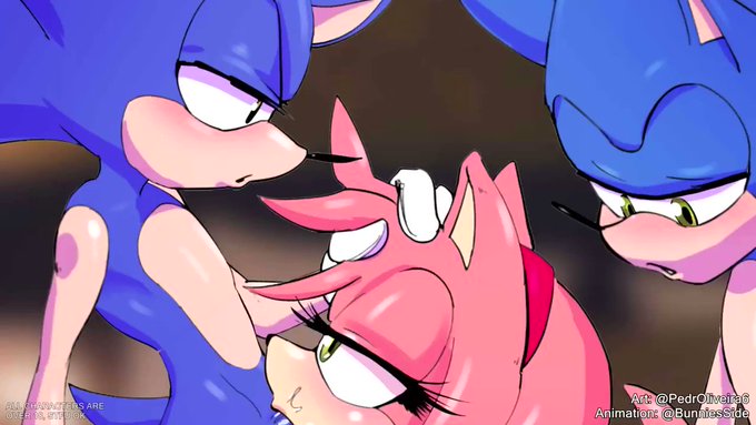 Have some Amy x Sonic(s) Foursome, original art by the talented @PedrOliveira6 😚! This was a commission