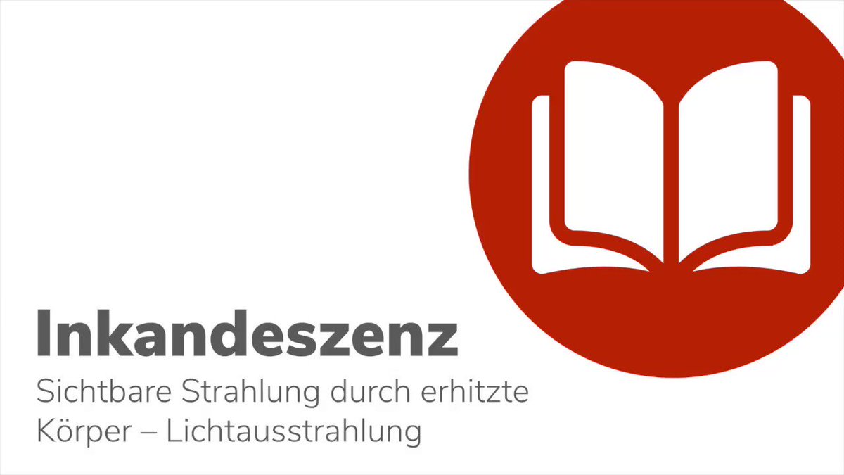 Werden physikalische Körper erhitzt, strahlen Sie ab einer bestimmten #Temperatur nicht nur #Wärme ab, sondern beginnen zu glühen: sie senden #Licht aus. Diese Art der Lichterzeugung heißt #Inkandeszenz. Derartige Lichtquellen sind Temperaturstrahler z.B. #Glühlampen <a href=\"https://t.co/6oahIGlsKy\" class=\"link-tweet\" target=\"_blank\">https://t.co/6oahIGlsKy</a>