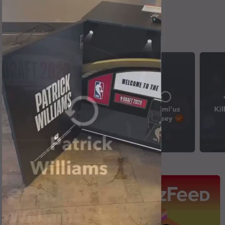 βWelcome to the 2020 NBA Draft Patrick Williamsβ ππ₯
Patrick Williams (@patricklw4) shares the customized AR filter in the NBA Draft Gift Locker!
2020 #NBADraft: Tonight, 8pm/et, ESPN https://t.co/NoxXELQM5e