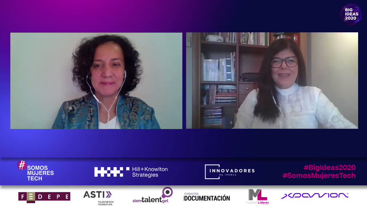 Escucha nuestra #BigIdeas2020 de @palmimunoz & @AdrianaCovaleda que contamos ayer en #SomosMujeresTech by @HK_Spain & @innovadores_inn Gracias a nuestros colaboradores @Fedepe, @AstiFoundation, @StemTalentGirl, @fundacioncd & @Xpansion Digital XXI. https://t.co/BQthtHUFfr