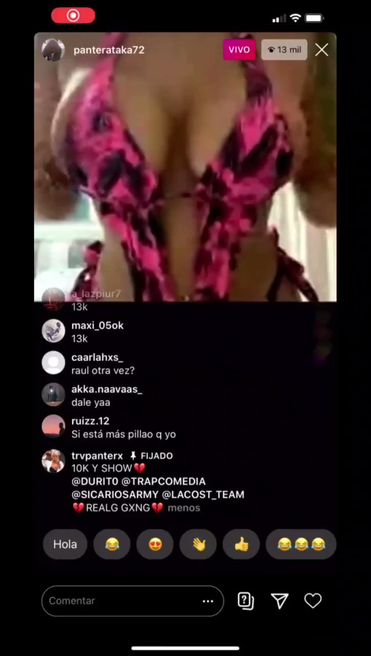 Videos filtrados on X: SE DESNUDA TOTALMENTE FRENTE A MÁS DE 13.000  PERSONAS EN UN LIVE DE INSTAGRAM En una transmisión en vivo de IG, una  modelo erótica decidió desnudarse y enseñar