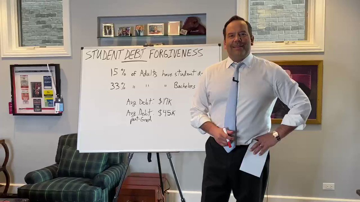 Steve Cortes (@CortesSteve) on Twitter photo 2020-11-20 14:07:31 Dems get more radical and aggressive about forgiving student debt or, as I call it: “Reparations for Gender Studies Majors” Here’s the data... #ChalkTalk Dems get more radical and aggressive about forgiving student debt or, as I call it: “Reparations for Gender Studies Majors” Here’s the data... #ChalkTalk