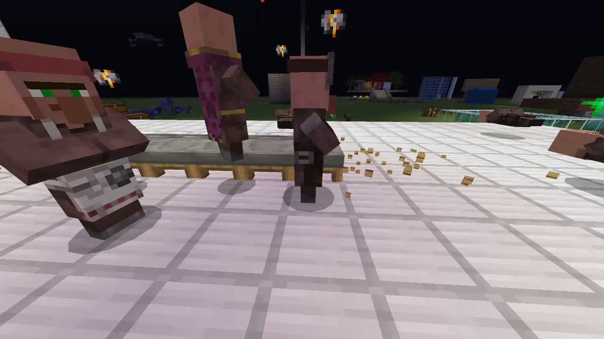 マイクラ アップデートで村人たちの寝相が悪くなったみたいなので遊んでみた Minecraftbe 1 16 100 すろーのマイクラ日記