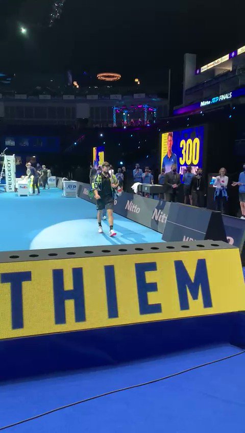 Walking into another final 🙌
Well played, @ThiemDomi 👏
#NittoATPFinals https://t.co/pjorBvTq1u