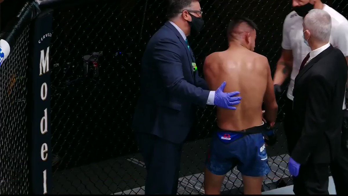Shitty way to lose a fight. You will have a 7 to 10 day medical suspension and we will get you back in there soon @BrandonRoyval https://t.co/KBJgL7R2ud