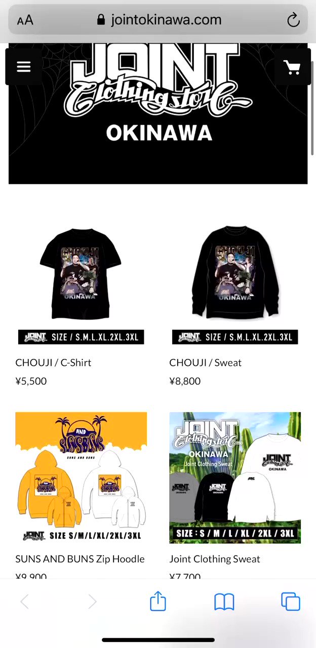 joint沖縄 CHOUJI トレーナー スエット 新作からSALEアイテム等お得な