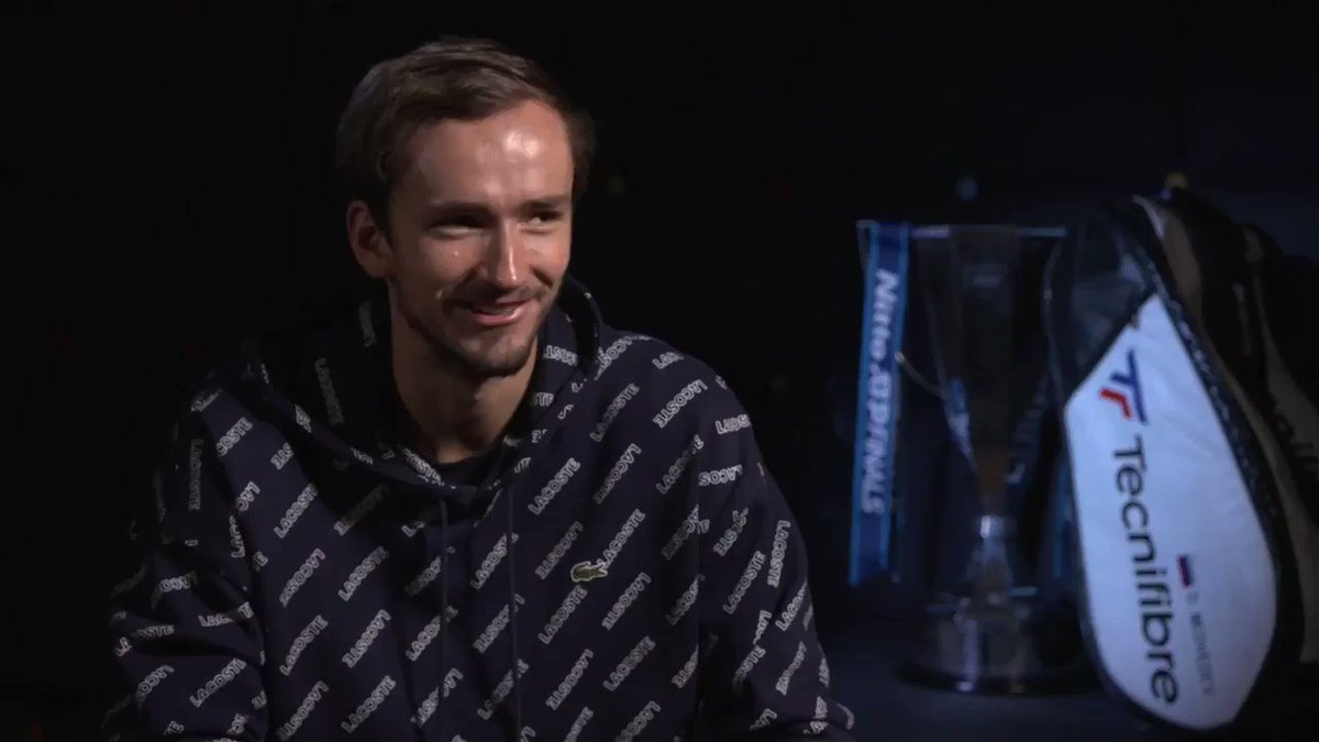 4️⃣ years ago, @DaniilMedwed came to London to collect the $50,000 promised to the winner of the Young Gun Contest.
Today, he’s on top of the world after his first #NittoATPFinals title 👏
🎙💬 « So, how does it feel to be the new Master? » #FightSmart https://t.co/7DlCGvVVBF