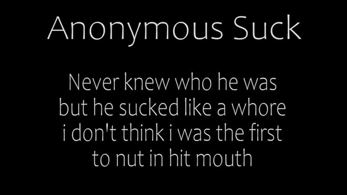 ANONNYMOUS BLOWJOB ON 
https://t.co/ePWDUhc0dC https://t.co/OEnbAXlSBN
