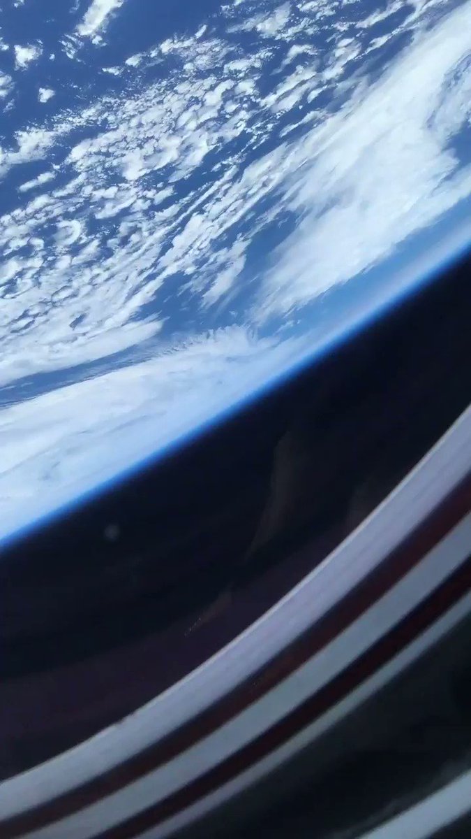 My first video from space! Looking at the Earth through the window of Dragon Resilience. The scale of detail and sensory inputs made this a breathtaking perspective! https://t.co/n7b5x0XLIp