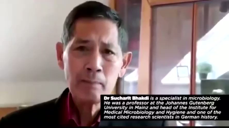 Solo te ofrezco la Verdad on Twitter: "Dr.Sucharit Bhakdi, especialista en microbiología y uno de los científicos de investigación más citados en la historia de Alemania "¿Te pondrás la vacuna #COVID19 ? "