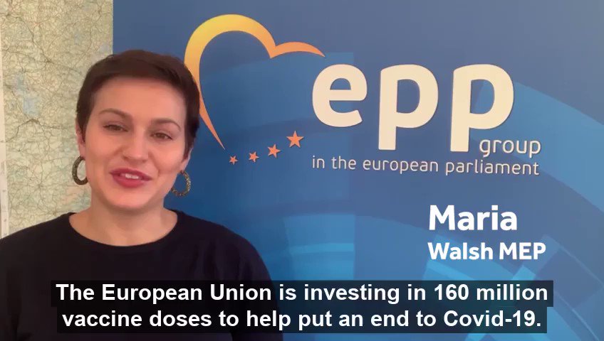 The European Union is investing in 160 million vaccine doses to help put an end to #Covid19.
Our MEPs explain more 👇🏻
@MariaWalshEU @FitzgeraldFrncs @DeirdreCluneMEP @SeanKellyMEP @ColmMarkey https://t.co/IK0exXYshT