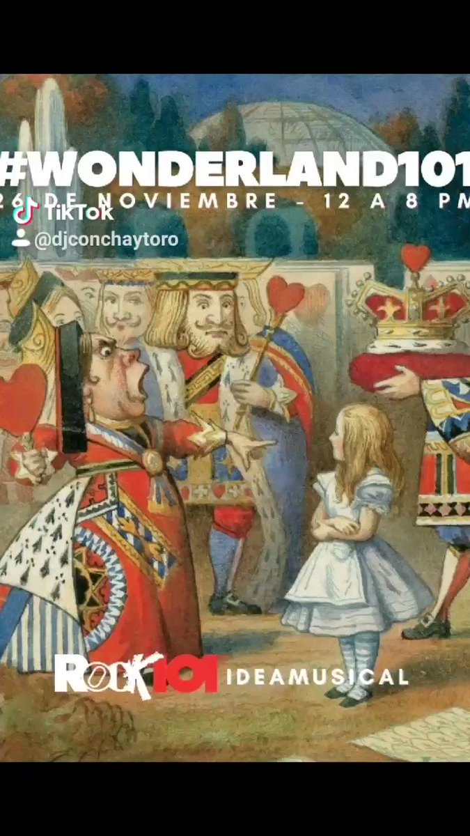 Este jueves @atemporal101 y @DJConchayToro nos compartirán sus fragmentos favoritos de Alicia en el País de las Maravillas en el especial #Wonderland101. 4 a 6 PM por https://t.co/mxsMS0DfKY https://t.co/eZ9XrDnENz