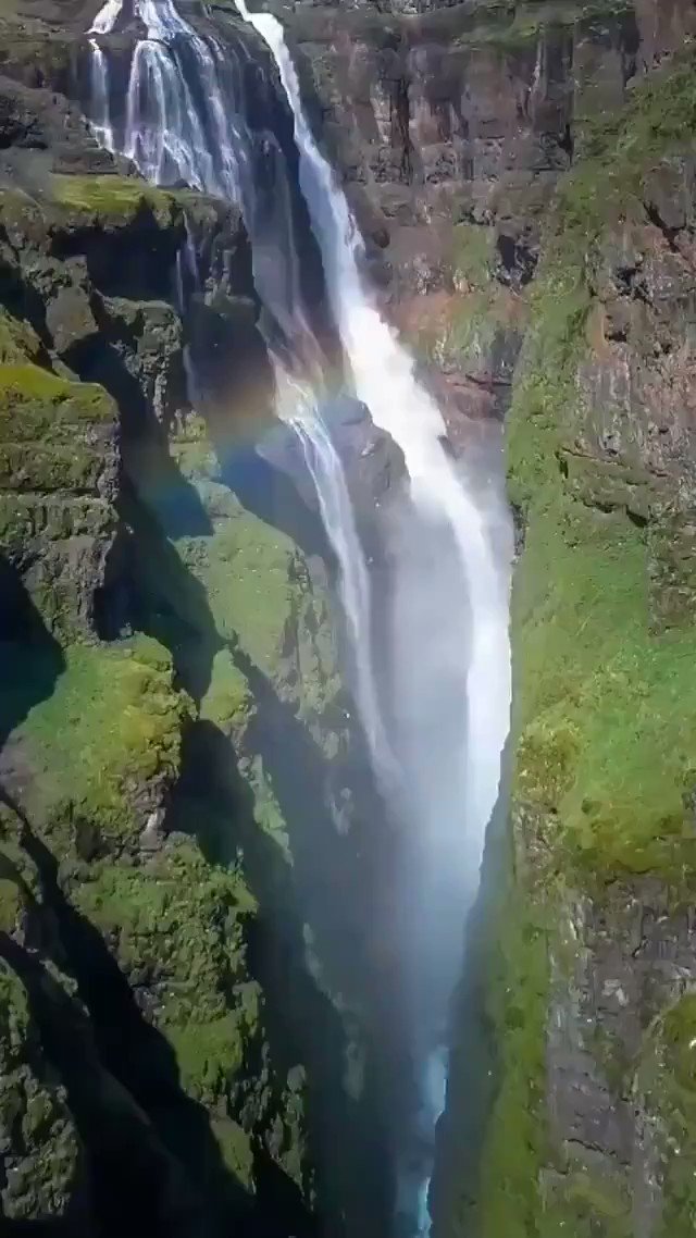 شلال جليمورglymur اعلى شلال ايسلندا