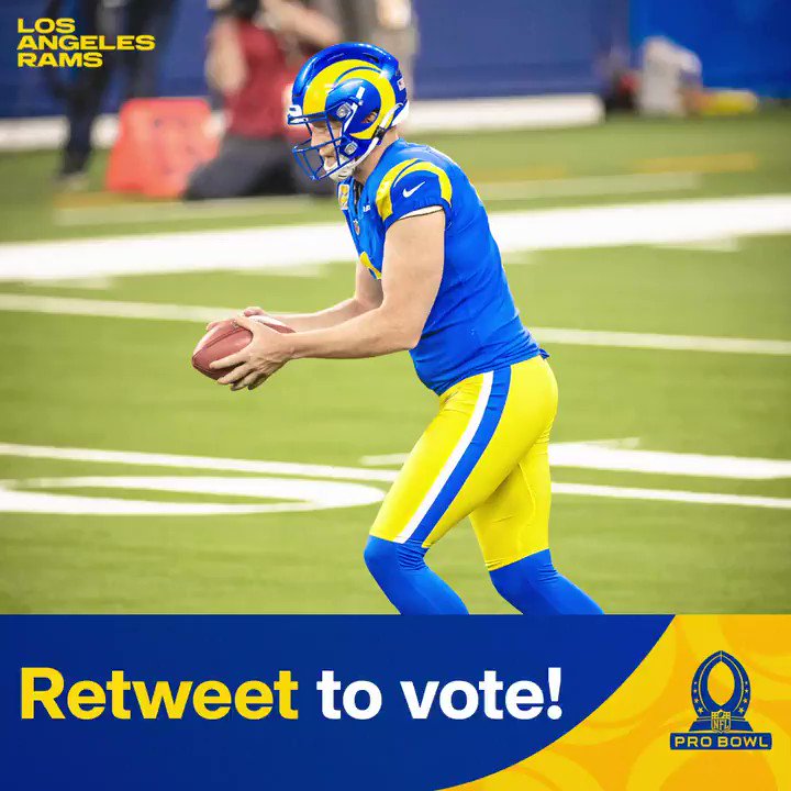 Los Angeles Rams on X: '.@JHekker is leading NFC punters in votes! RT to  send the best punter in the league to the Pro Bowl! #ProBowlVote + Johnny  Hekker #ProBowlVote + Johnny