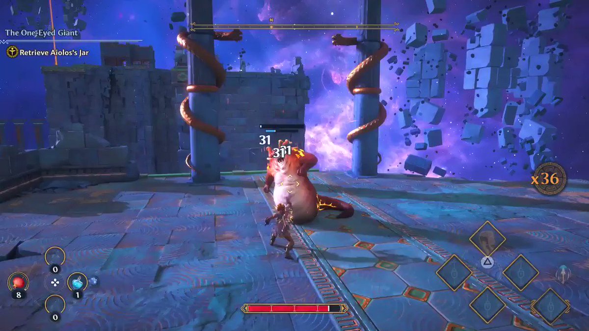 Going... going... GONE. Launch your foes into the stratosphere in Immortals Fenyx Rising, taking flight today: https://t.co/0ZF4ZPyZSM https://t.co/xLRl6vKv75