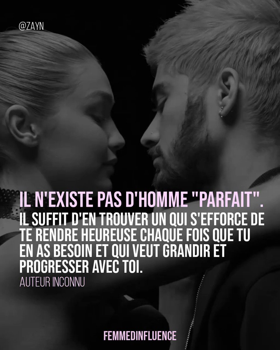 Femmedinfluence💠 on X: Ne cherche pas l'homme parfait, il n