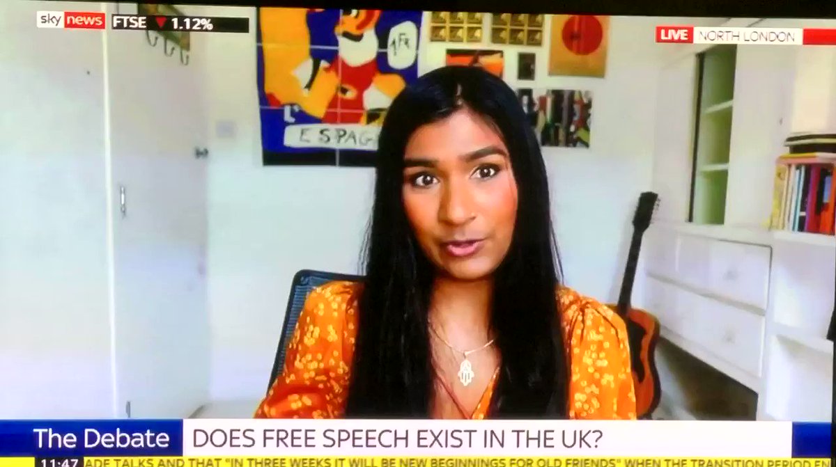 This shows @adamboultonSKY advertising a £4 skin cleansing serum used by Ash Sarkar (@AyaCaesar) during the news cycle Is this allowed on TV or is @SkyNews paying Ash Sarkar indirectly for her TV appearance? Is this acceptable to @HMRCcustomers? https://t.co/xgQacvJqaK