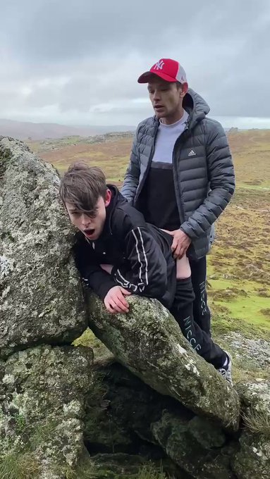 Impregnating my lad with my baby gravy after climbing to the top of the rocks! ? I wonder how many people