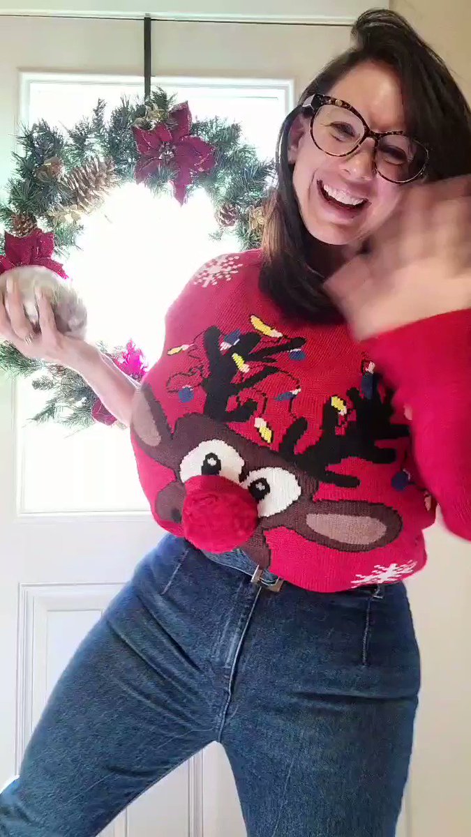 Even ugly Christmas sweaters cant make these amazing tits look bad!! thebrittanyxoxo.