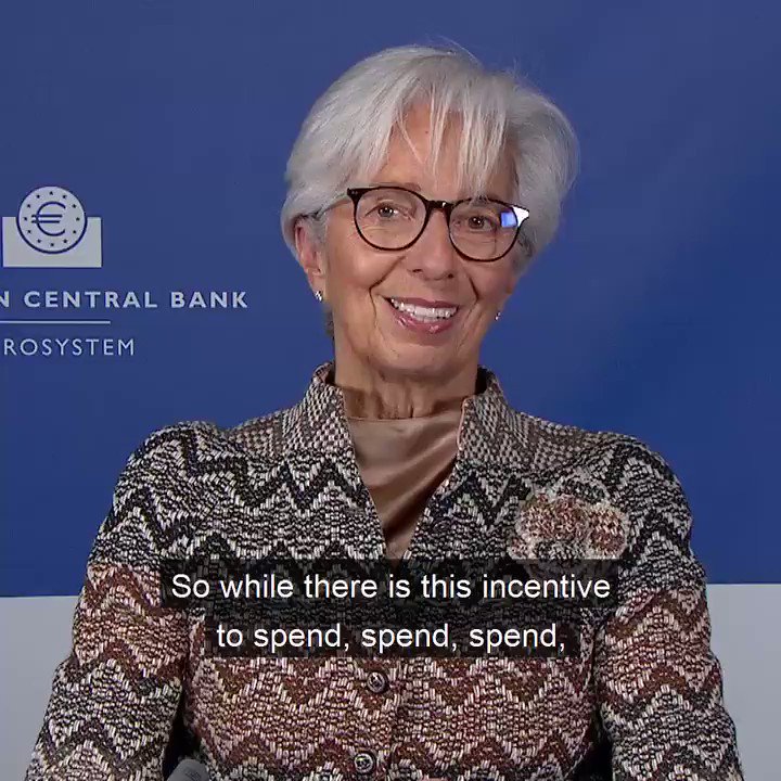If shops and restaurants are closed and you can’t travel, your spending is limited and that has an impact on the economy. I explained to @camanpour how the @ecb works to make sure that when conditions become a bit more normal, spending will pick up and accelerate the recovery https://t.co/SjVoNxx8cx