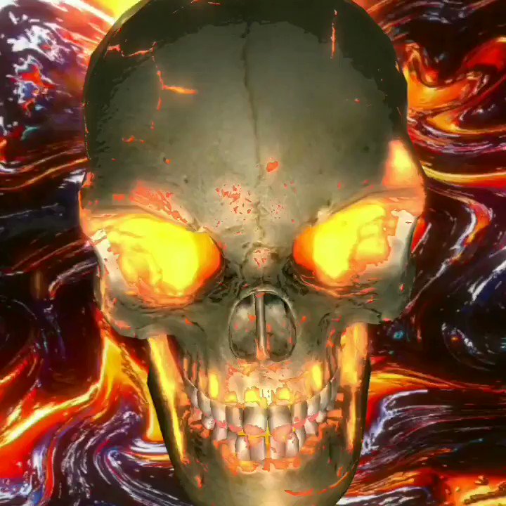 Fire Skull live wallpaper real 3D (@alonedroid) / Twitter