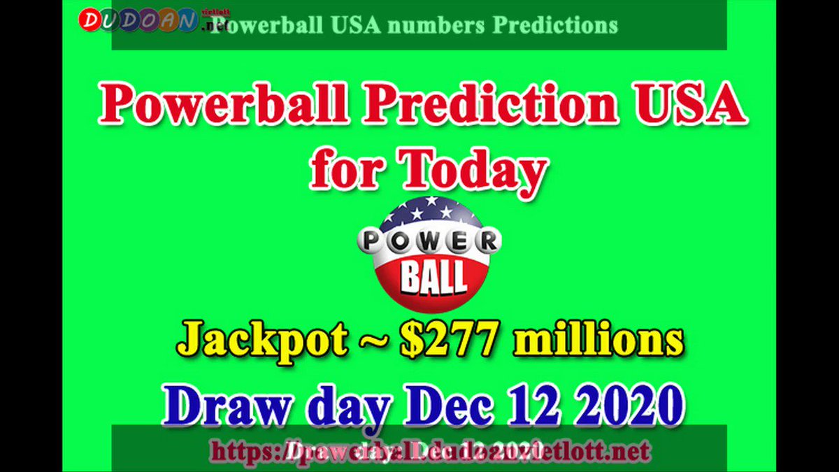How to get Powerball USA numbers predictions on Saturday 12-12-2020? Jackpot ~ $277 millions -> https://t.co/ufJBfR9zkO https://t.co/jk30FG0M5k