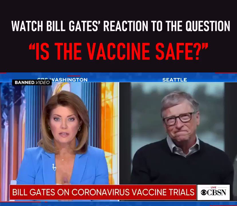 RT @NwoArchive: Watch Bill Gates' reaction to the question,