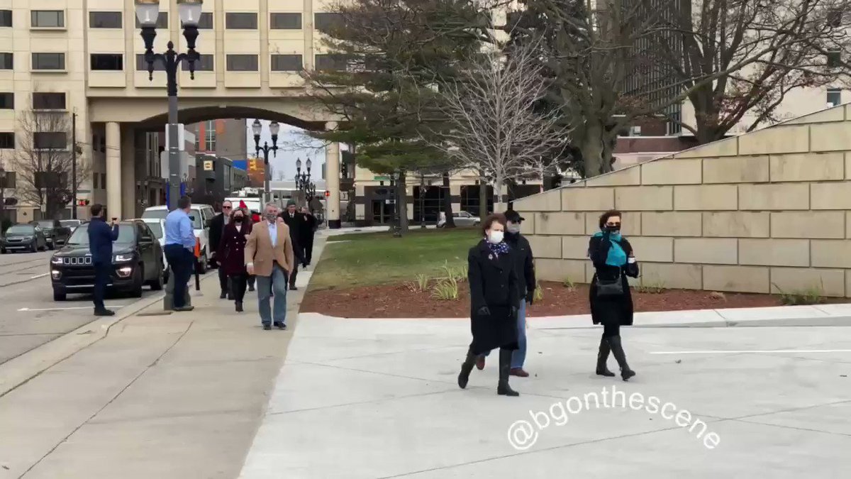 RT @patriottakes: The 16 Michigan false electors walking up to the Michigan Capitol building in December of 2020.  https://t.co/nh1nV7eEUS