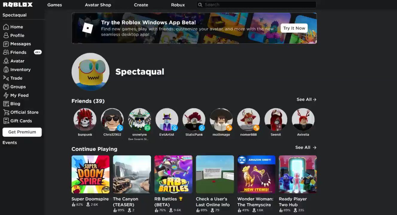 New Roblox Home Page Update! (Roblox) 