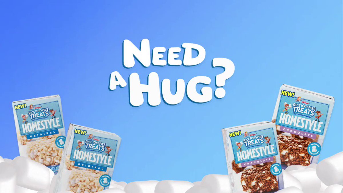 Rice Krispies Everyone Could Use An Extra Hug So We Made One You Can Eat Rice Krispies Treats Homestyle Tell Us Who You Want To Hug The Most With Rkthomestyleentry