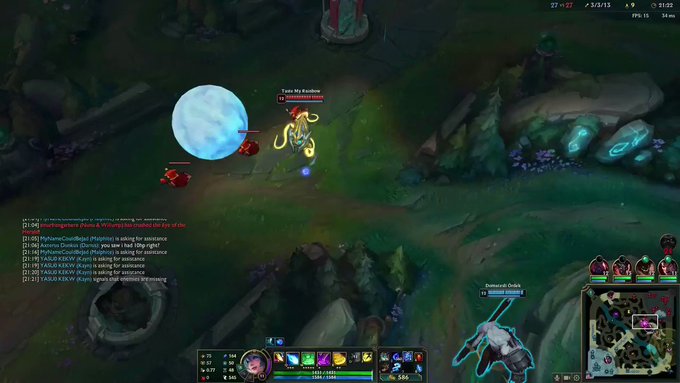 Infinity Snowball  #LeagueOfLegends #GraphicsBug https://t.co/EMYNmH39sv<a href="/tag/leagueoflegends"class="tags">#LeagueOfLegends</a><a href="/tag/graphicsbug"class="tags">#GraphicsBug</a>