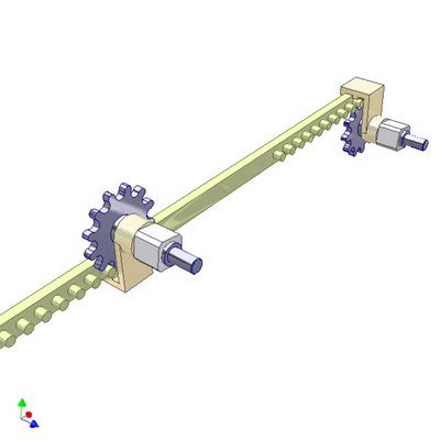 Pin Rack Mechanism for Reversing Rotation