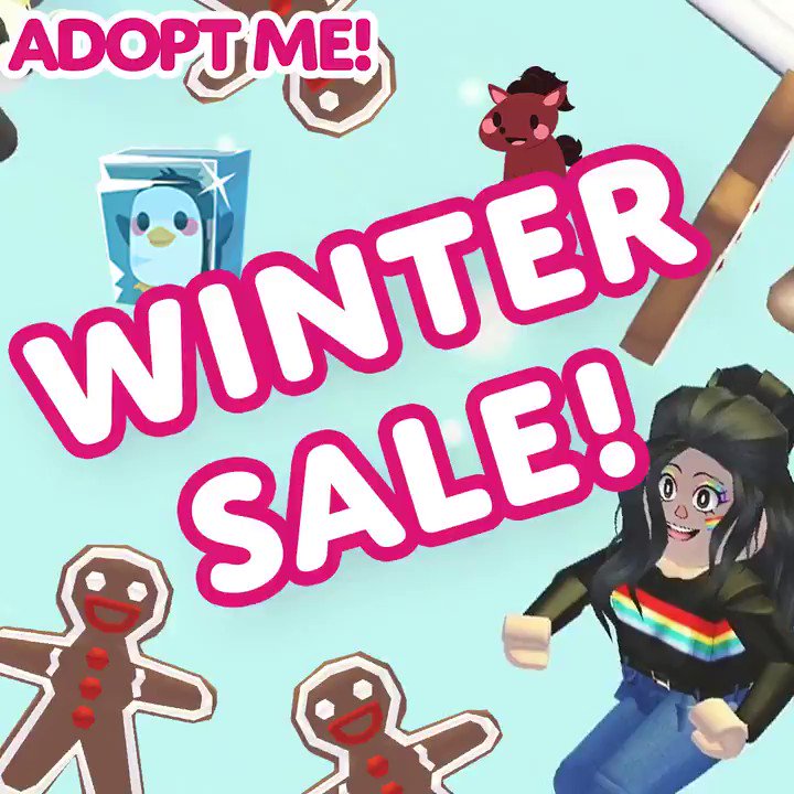 Adopt Me! on X: ❄️ Winter Sale is coming tomorrow! ❄️🐼 🕗8AM PT 🕚11AM ET  🕓4PM GMT (google '8AM PT local time' to find out what time it'll be for  you!)  /