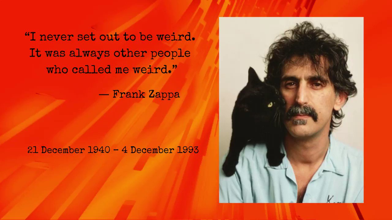 Happy Birthday to Mr Frank Zappa!!!   photo credit:  Schott Media 