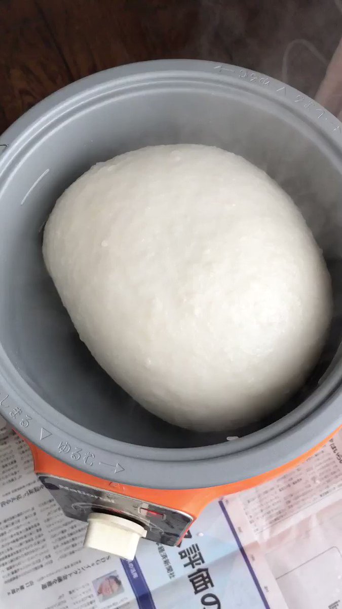 冬休み初日は心を鎮めるべき？まずはモチがこねられている様子を見てみよう！